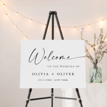 Elegante Minimalistische Begrüßungskalligrafie