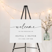 Elegante Minimalistische Begrüßungskalligrafie