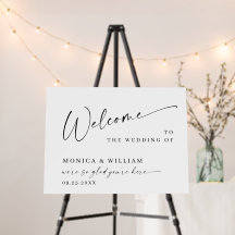 Elegante Minimalistische Begrüßungskalligrafie