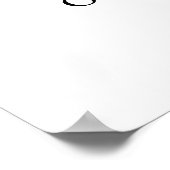 Elegante Minimalistische Begrüßungskalligrafie Poster (Ecke)