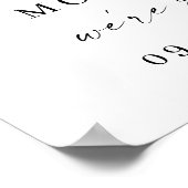 Elegante Minimalistische Begrüßungskalligrafie Poster (Ecke)