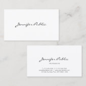 Elegante Minimalistische Beruflich Moderne Schlich Visitenkarte (Vorne/Hinten)