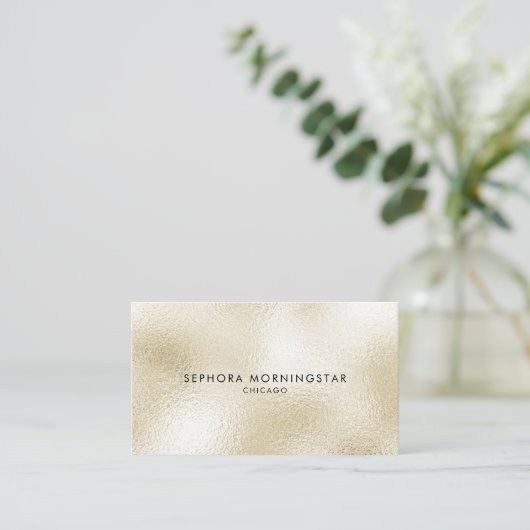 Elegante Minimalistische Berufliche Moderne Frosto Visitenkarte (Stehend Vorderseite)