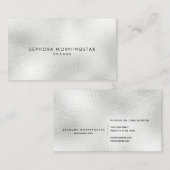 Elegante Minimalistische Berufliche Moderne Frosto Visitenkarte (Vorne/Hinten)