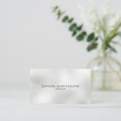 Elegante Minimalistische Berufliche Moderne Frosto Visitenkarte (Stehend Vorderseite)