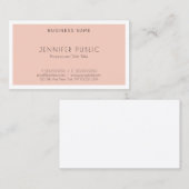 Elegante Minimalistische Berufliche moderne Vorlag Visitenkarte (Vorne/Hinten)