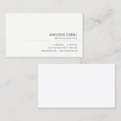 Elegante Minimalistische Berufliche Vorlage Modern Visitenkarte (Vorne/Hinten)