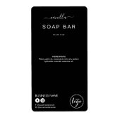 Elegante Minimalistische Black Soap Bar Product La (Vorne)