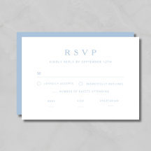 Elegante minimalistische blaue Hochzeit