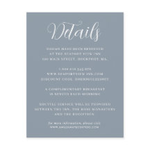 Elegante Minimalistische Blue Wedding Details