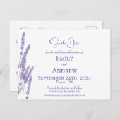 Elegante Minimalistische Blume Einladungspostkarte (Vorne/Hinten)