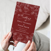 Elegante Minimalistische Blumen-Hochzeit Einladung