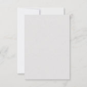 Elegante Minimalistische Blumenhochzeit RSVP Karte (Rückseite)