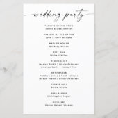 Elegante Minimalistische Blumenhochzeit | Skriptpr (Rückseite)