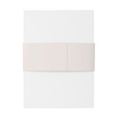 Elegante Minimalistische Blumenzettelhochzeit Einladungsbanderole (Rückseitenbeispiel)