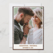 Elegante Minimalistische Boho Western Cowboy Weddi Einladung (Rückseite)