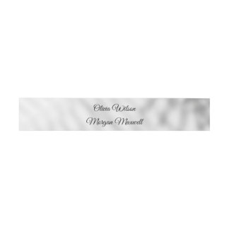 Elegante minimalistische botanische Hochzeit Einladungsbanderole