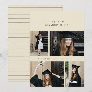 elegante minimalistische Collage mit 4 Fotos Fotok Ankündigung