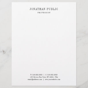 Elegante minimalistische Design Classic Look Templ Briefbogen