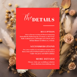 Elegante Minimalistische Detailkarte Begleitkarte