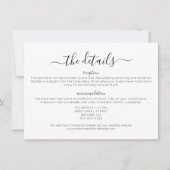 Elegante Minimalistische Details zur Hochzeit Einladung (Vorderseite)