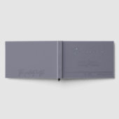 Elegante minimalistische, dunkelgraue Kalligraphie Gästebuch (Voll)