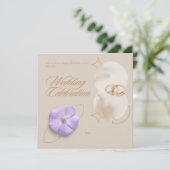 Elegante, minimalistische Einladung (Stehend Vorderseite)