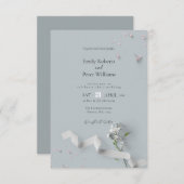 Elegante, minimalistische Einladung (Vorne/Hinten)