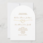 Elegante Minimalistische Einladung mit QR-Code (Vorderseite)