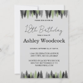 Elegante Minimalistische Einladung zum Geburtstag