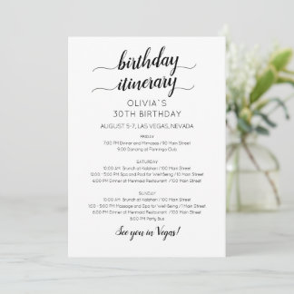 Elegante Minimalistische Einladung zum Geburtstag