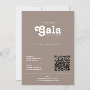 Elegante minimalistische Einladung zur Firmen-Gala