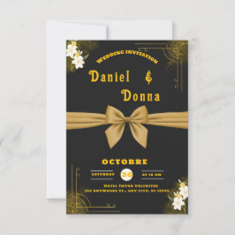Elegante Minimalistische Einladung zur Hochzeit -