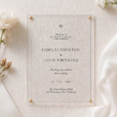 Elegante Minimalistische Einladung zur Hochzeit