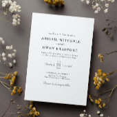 Elegante Minimalistische Einladung zur Hochzeit