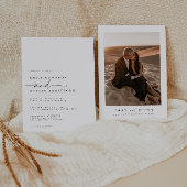 Elegante Minimalistische Einladung zur Hochzeit