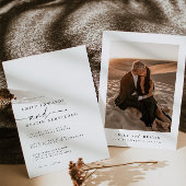 Elegante Minimalistische Einladung zur Hochzeit