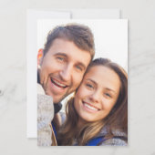 Elegante Minimalistische Einladung zur Hochzeit (Rückseite)