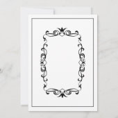 Elegante Minimalistische Einladung zur Hochzeit A2 (Rückseite)