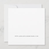 Elegante Minimalistische Einladung zur White Weddi (Rückseite)