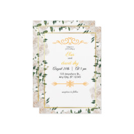 Elegante Minimalistische Einladungskarte für Hochz Einladung