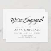 Elegante Minimalistische Einsatzpartei Einladung (Vorne/Hinten)