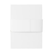 Elegante Minimalistische Eukalyptus-Hochzeit Einladungsbanderole (Rückseitenbeispiel)