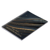 Elegante Minimalistische Flugrouten Notizblock (Linke Seite)