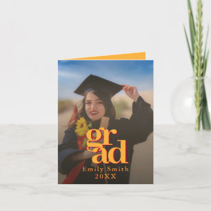 Elegante minimalistische Foto-Graduierungspartei Einladung