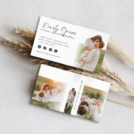 Elegante Minimalistische Fotografy Business Card Visitenkarte