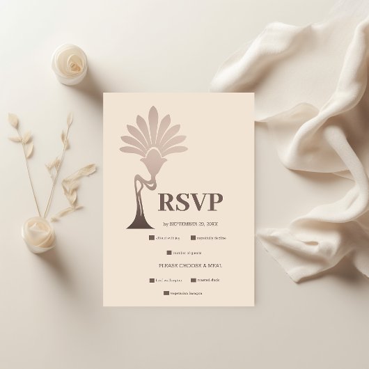 Elegante Minimalistische Frische Pasta machen RSVP Karte