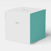 Elegante minimalistische Gastgeschenk Hochzeit Geschenkschachtel (Vorderseite)