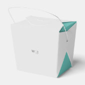 Elegante minimalistische Gastgeschenk Hochzeit Geschenkschachtel (Rückseite)