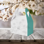 Elegante minimalistische Gastgeschenk Hochzeit Geschenkschachtel